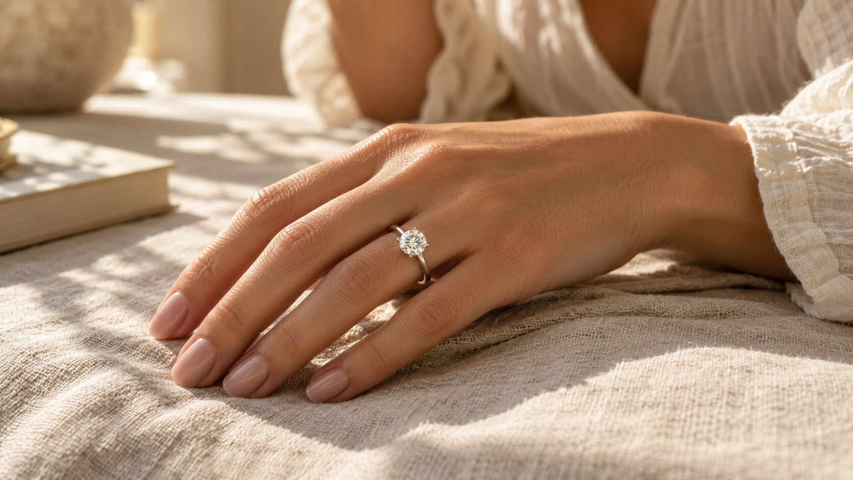 Insuring your jewellery in 2026 – engagement ring on hand